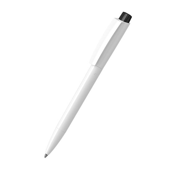 Retractable ballpoint pen Zeno recycling antibacterial white/black