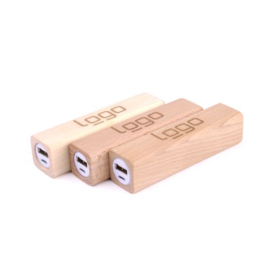 FSC® Powerbank Cone ( FSC® certified) FSC maple, FSC beech 3,000 mAh
