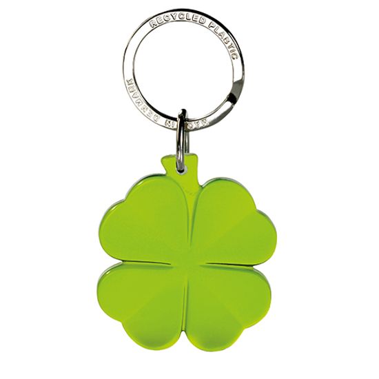 Four-leaf Clover keychain in recycled Acryllic