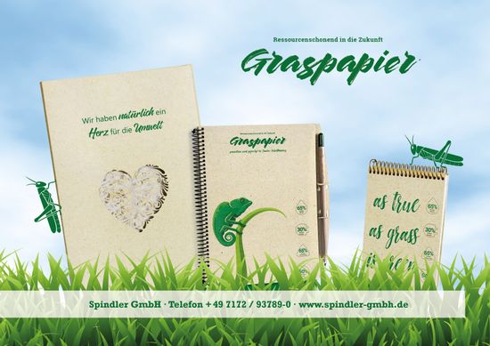 Natur-Pur: Graspapier aus 50% Grasfaser